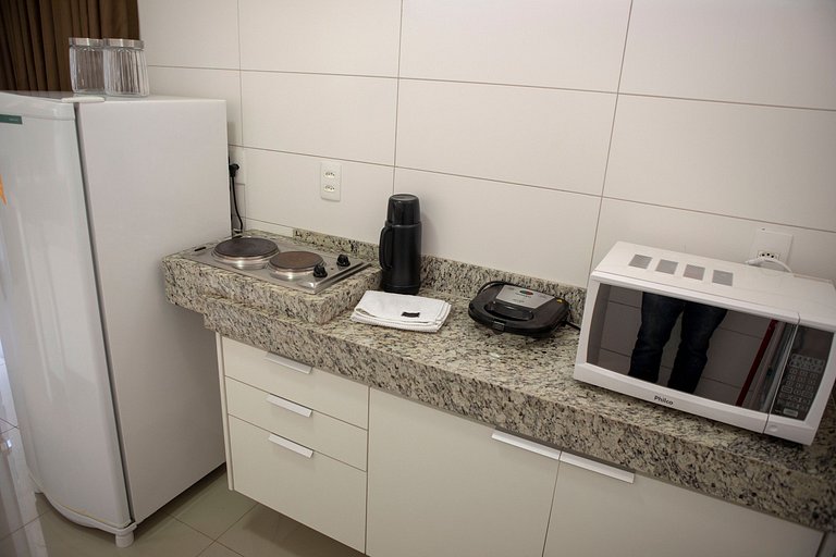 203- Apartamento com varanda perto do Vaca Brava