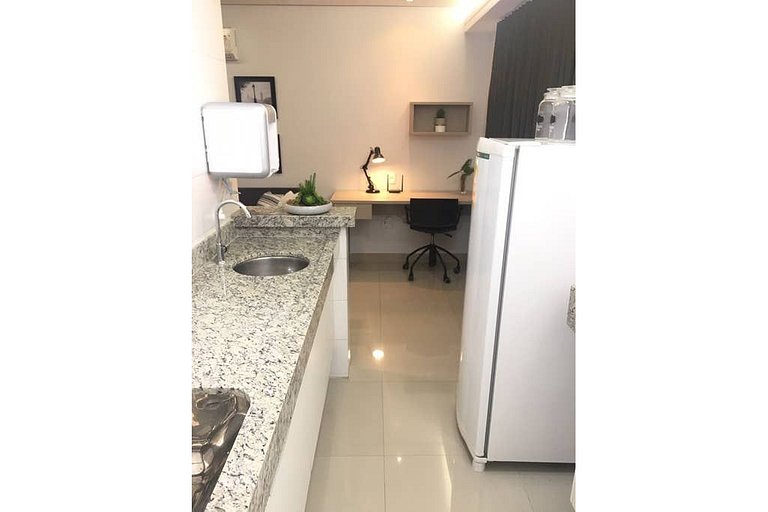 204 - Apartamento com varanda perto do Vaca Brava