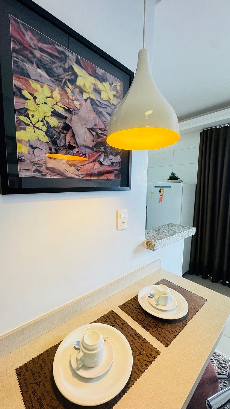 201 - Apartamento com varanda perto ao Vaca Brava