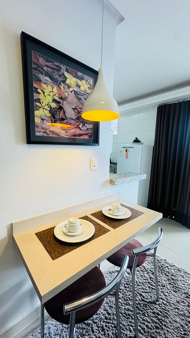 201 - Apartamento com varanda perto ao Vaca Brava